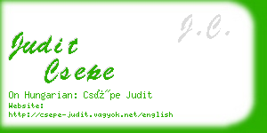 judit csepe business card